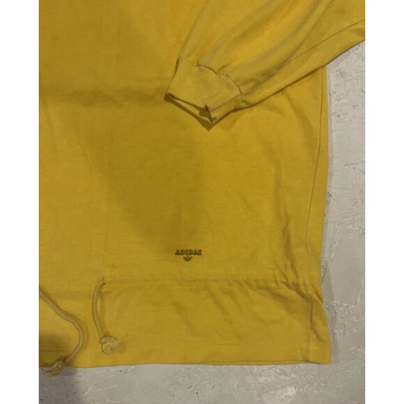 Vintage Adidas Long Sleeve Sweater Pullover Yellow Mens See Measurements - Picture 2 of 10